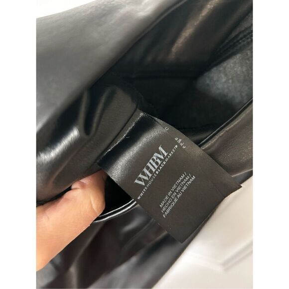 White House black market black faux leather legging size 4 - Picture 4 of 5